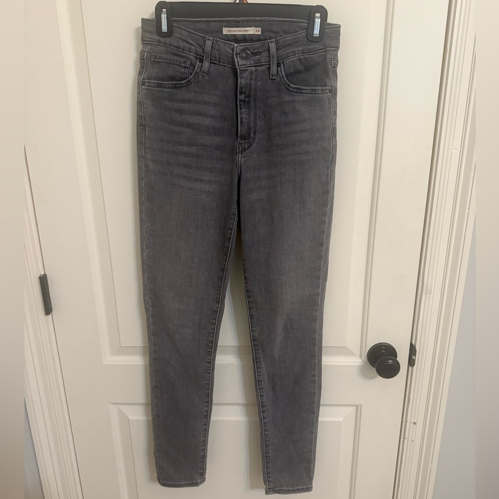 Women’s 721 Hugh Rise Skinny Jeans Black